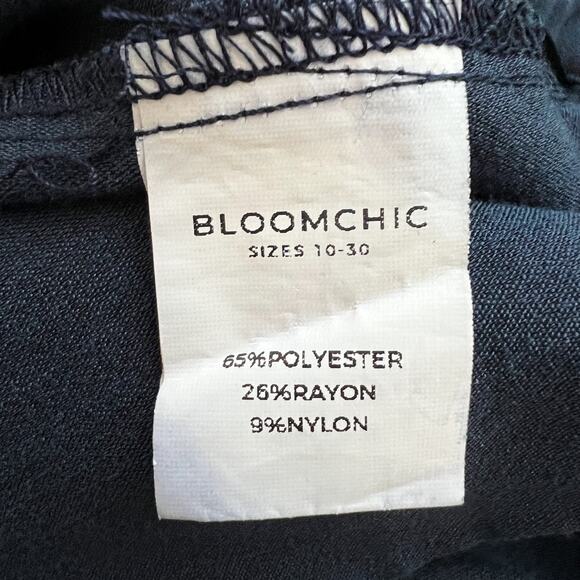 BloomChic Pants Women's 12 Wide Leg Flowy Lagenlook Casual Minimalist Boho Work - Picture 5 of 6